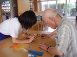 職場体験　利用者さんとのふれあい