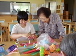 利用者さんとのふれあい　職場体験