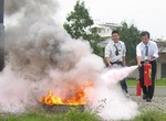 総合防災訓練　消火訓練
