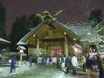 開成山大神宮　元旦風景