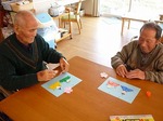 デイサービスのひな人形作り
