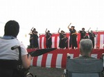 ステージイベント　職員余興　チーム日和田の「よさこい」