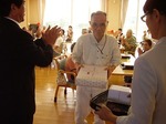 ケアハウスの敬老を祝う会