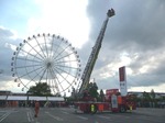 梯子車の操法実演