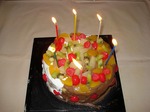 お誕生会の手作りケーキ