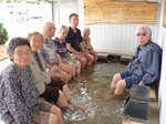 足湯ツアー　南東北医療クリニックの足湯