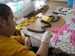 ペットボトルキャップで看板を作ろう