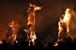日本三大火祭り松明あかし　須賀川市　Japanese 3 conflagration festival torch proof
