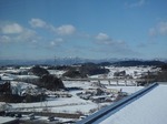 晴れ渡る冬風景