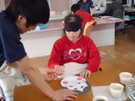 福笑いで大笑い