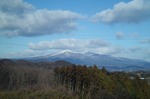 雪化粧の安達太良山