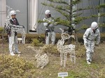 イルミネーション設置中