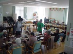 通所介護の洋食バイキング風景