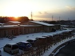 ケアハウスの冬景色