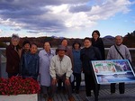 三春ダムで記念撮影