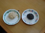 ゴマときな粉のおはぎ