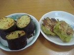 焼き芋と里芋のおやき風