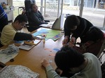 5月のカレンダー作成中