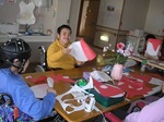サンタさんの顔作り