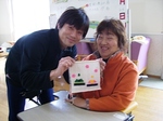 上手に出来たタペストリー　どこに飾ろうね！！