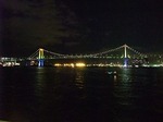 宵闇のレインボーブリッジ